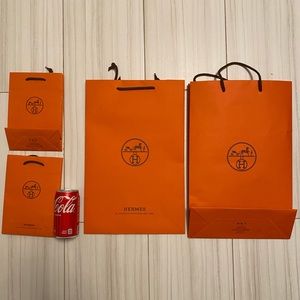 Medium and small Hermes shopping bags only